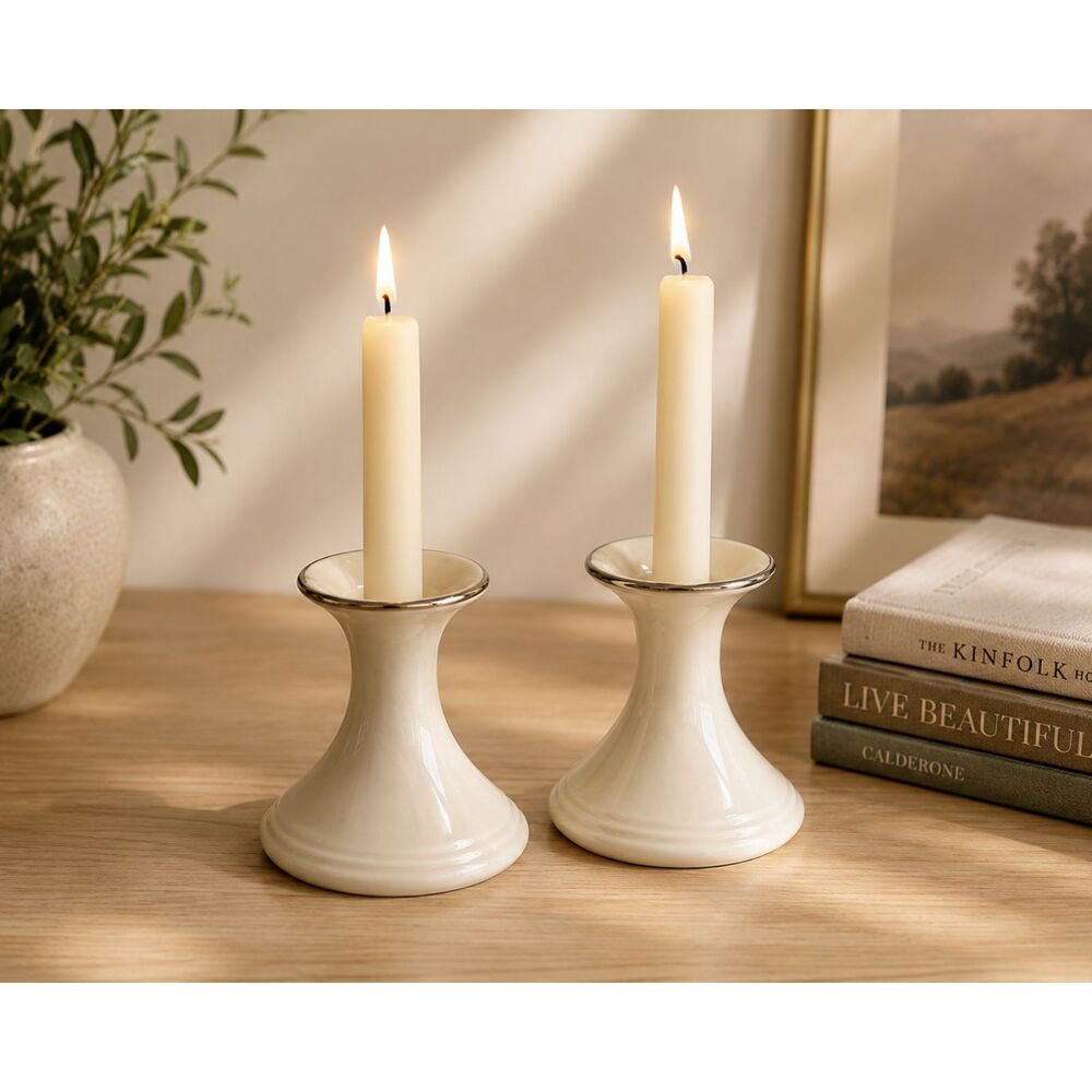 Lenox Ivory Candle Holders Set of 2
